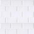Keramische wandtegel | 10x20 cm | Biseauté White keramische wandtegels, witte wandtegel, metrotegel